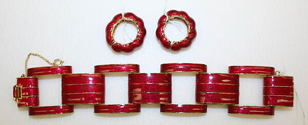 Jewelry set, Ciner (American, founded 1892), glass, American 