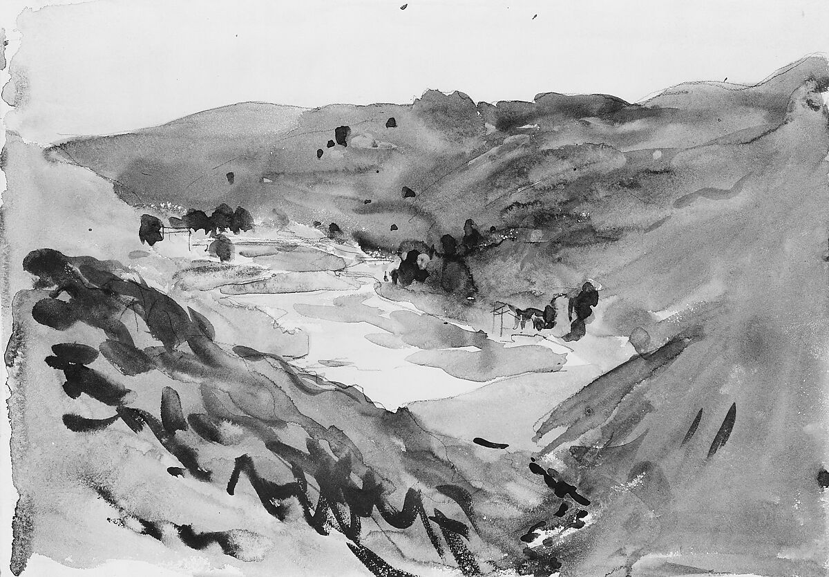 Toledo, John Singer Sargent (American, Florence 1856–1925 London), Watercolor and graphite on white wove paper, American