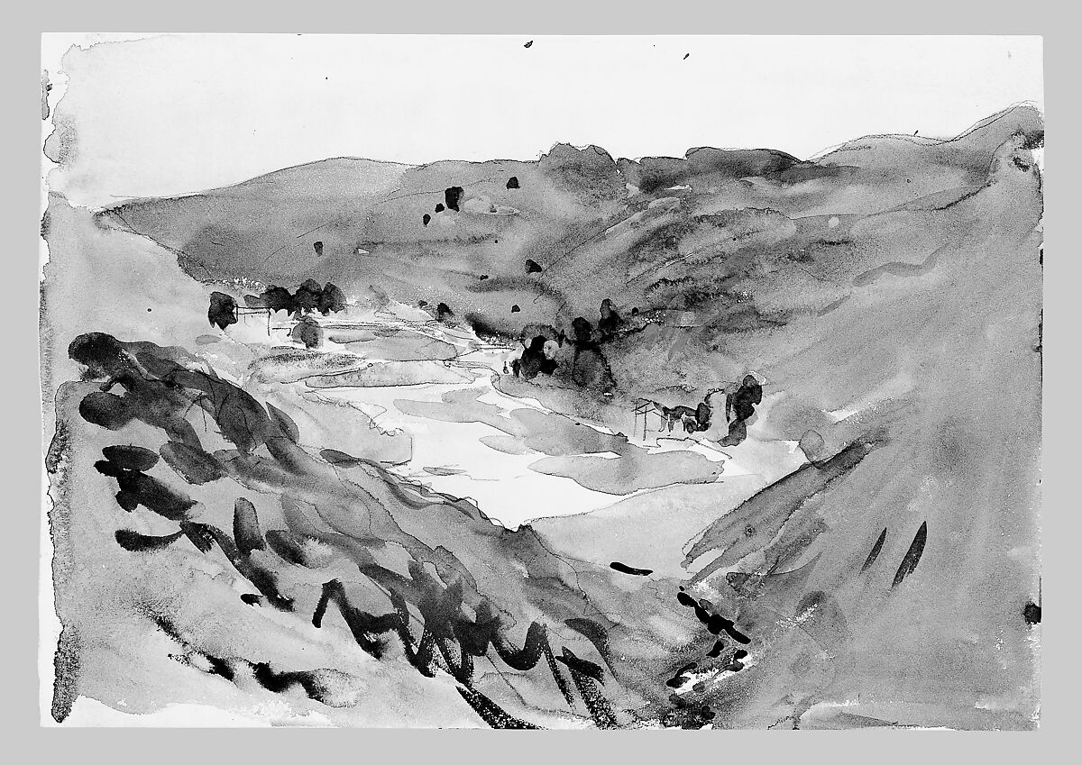 Toledo, John Singer Sargent (American, Florence 1856–1925 London), Watercolor and graphite on white wove paper, American