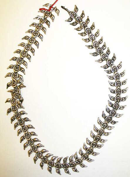 Necklace, silver, Mexican 