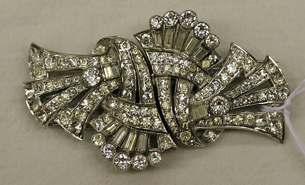 Pin, metal, glass, American