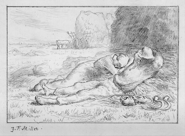 Noon (from Scrapbook), John Singer Sargent (American, Florence 1856–1925 London), Graphite on off-white laid paper, American