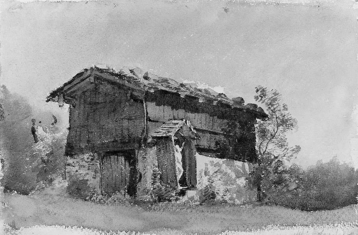 Tyrolean Shrine, John Singer Sargent (American, Florence 1856–1925 London), Watercolor and graphite on white wove paper, American