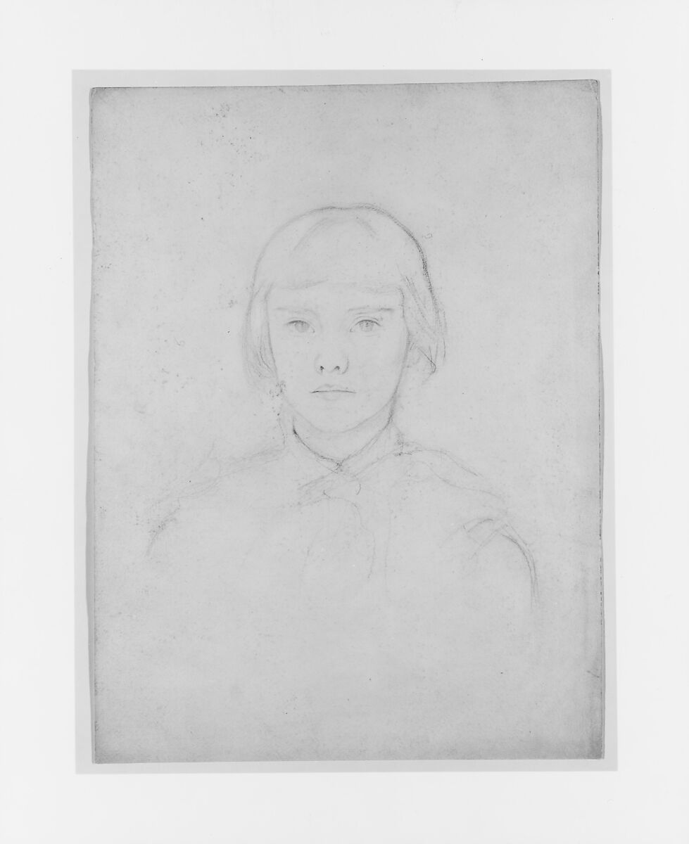 Violet Sargent, John Singer Sargent (American, Florence 1856–1925 London), Graphite on off-white wove paper, American