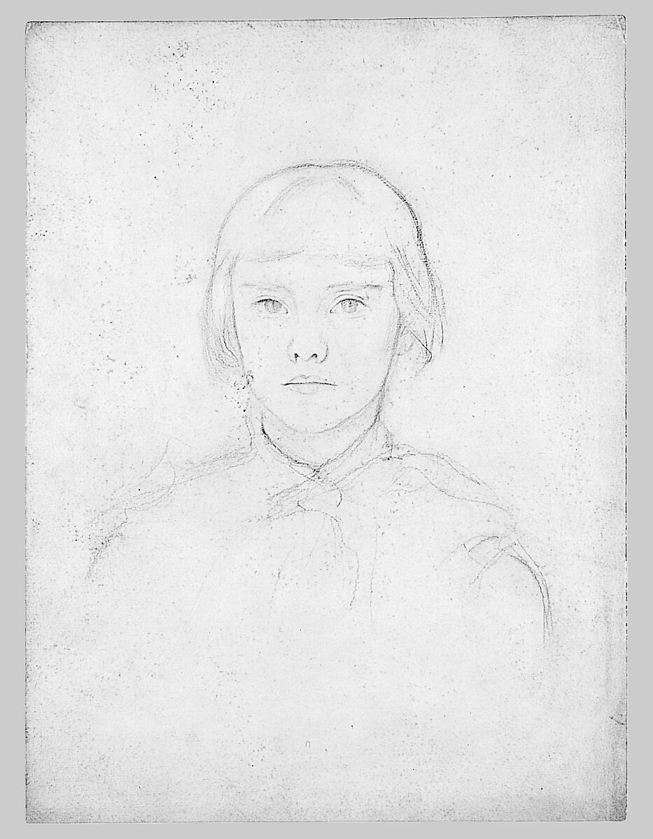 Violet Sargent, John Singer Sargent (American, Florence 1856–1925 London), Graphite on off-white wove paper, American