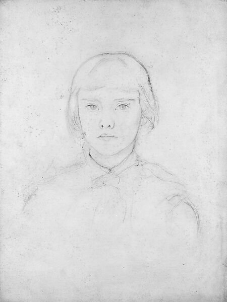 Violet Sargent, John Singer Sargent (American, Florence 1856–1925 London), Graphite on off-white wove paper, American 