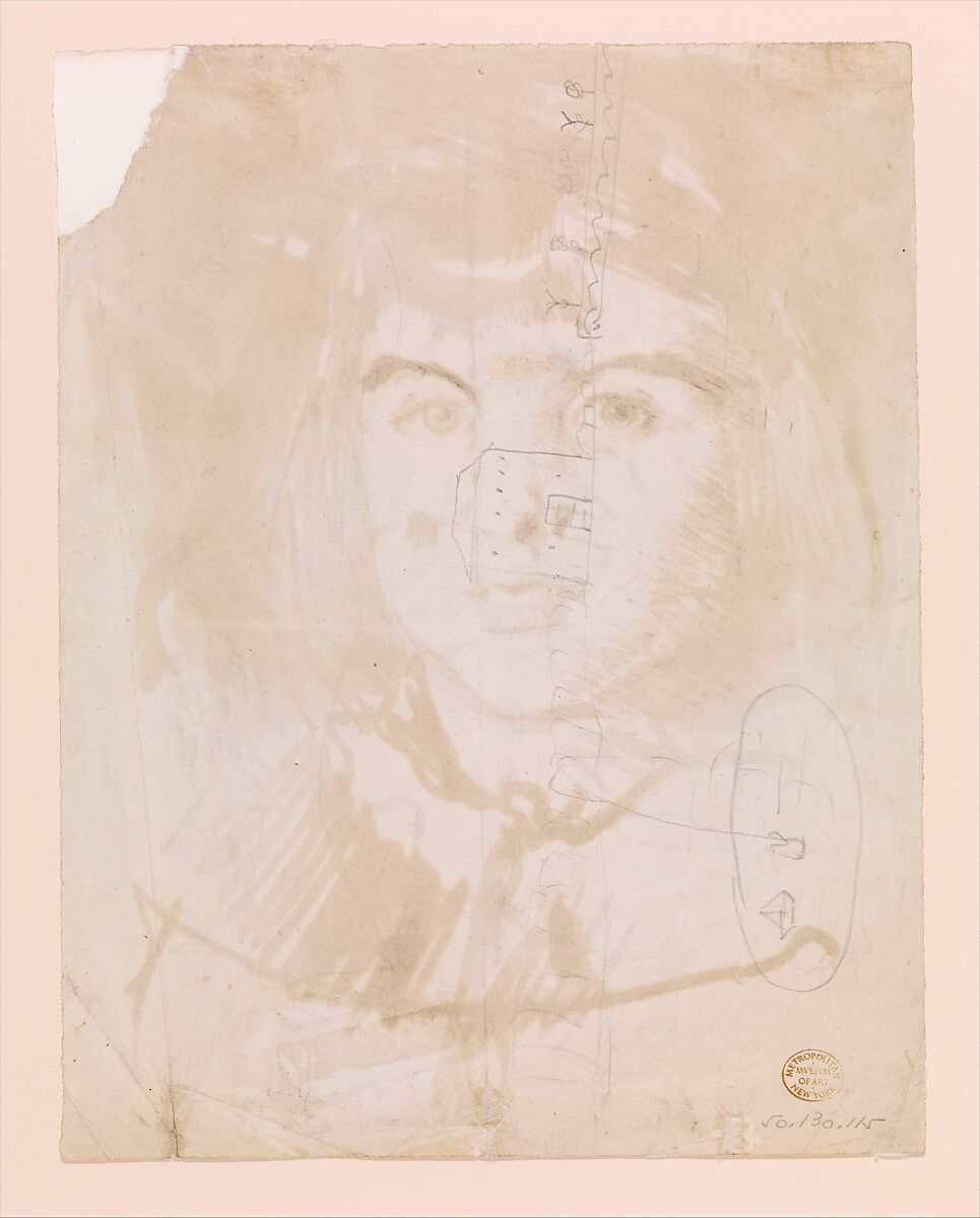 Marie-Louise Pailleron, John Singer Sargent (American, Florence 1856–1925 London), Ink applied with pen and brush on off-white wove paper, American