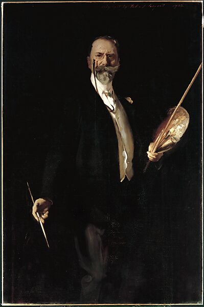 William M. Chase, N. A., John Singer Sargent (American, Florence 1856–1925 London), Oil on canvas, American