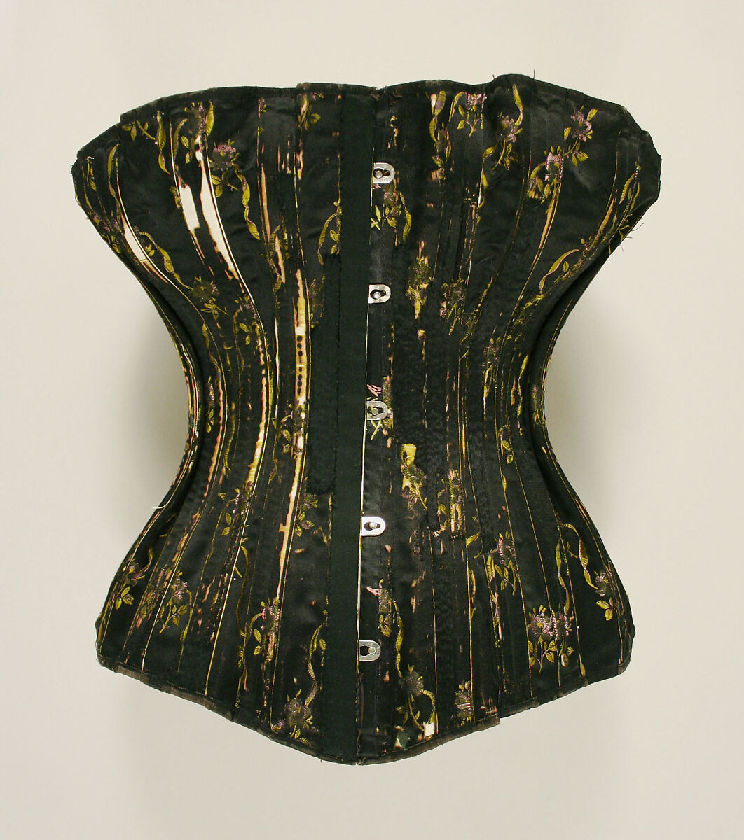 Corset 1880 The Metropolitan Museum of Art  Vintage corset, Yellow corset,  Corsets and bustiers