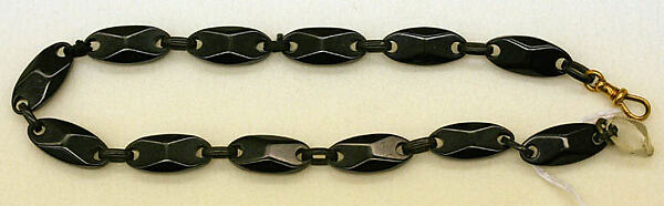 Necklace, plastic, American or European 
