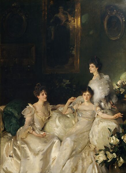 The Wyndham Sisters: Lady Elcho, Mrs. Adeane, and Mrs. Tennant, John Singer Sargent (American, Florence 1856–1925 London), Oil on canvas, American 