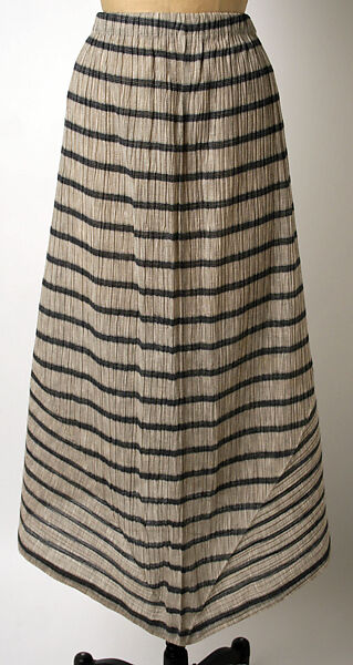 Ensemble, Issey Miyake (Japanese, 1938–2022), a) synthetic/cotton/linen blend, metal; b) synthetic/cotton/linen blend, Japanese