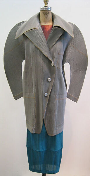 Ensemble, Issey Miyake (Japanese, 1938–2022), a-c) synthetic, Japanese