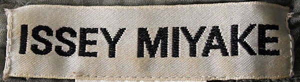 Ensemble, Issey Miyake (Japanese, 1938–2022), a-c) synthetic, Japanese
