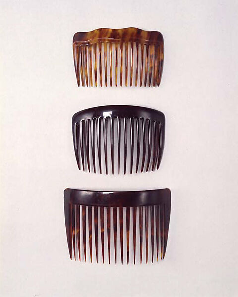 Comb, tortoise shell, American