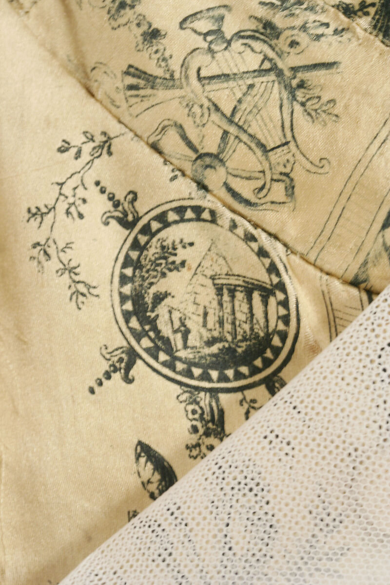 Vest, silk, American or European
