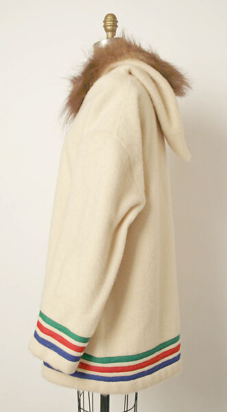 Man's Ensemble, cotton, wool, fur, Inuit