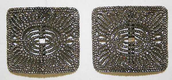 Shoe buckles, metal, French 