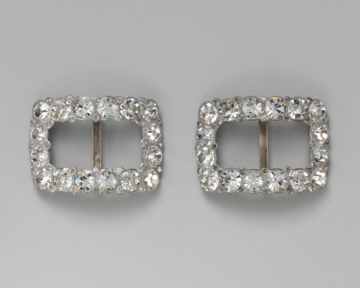 Shoe buckles, metal, British