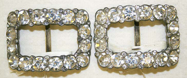 Shoe buckles, metal, British