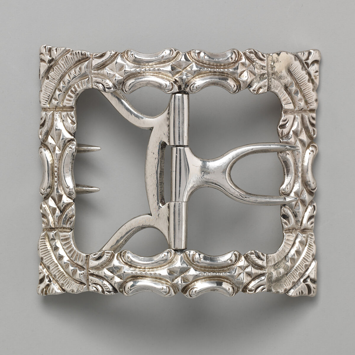 Shoe buckles, metal, British