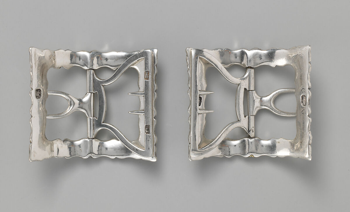 Shoe buckles, metal, British