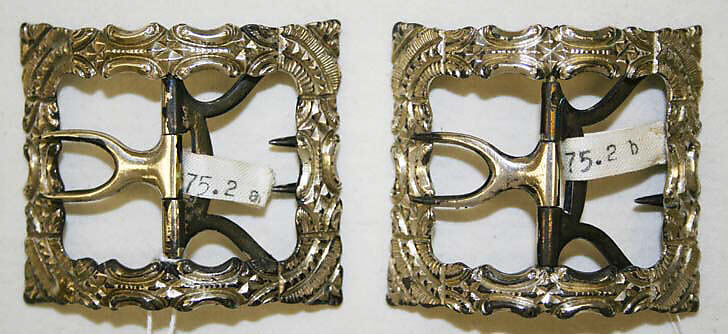 Shoe buckles, metal, British