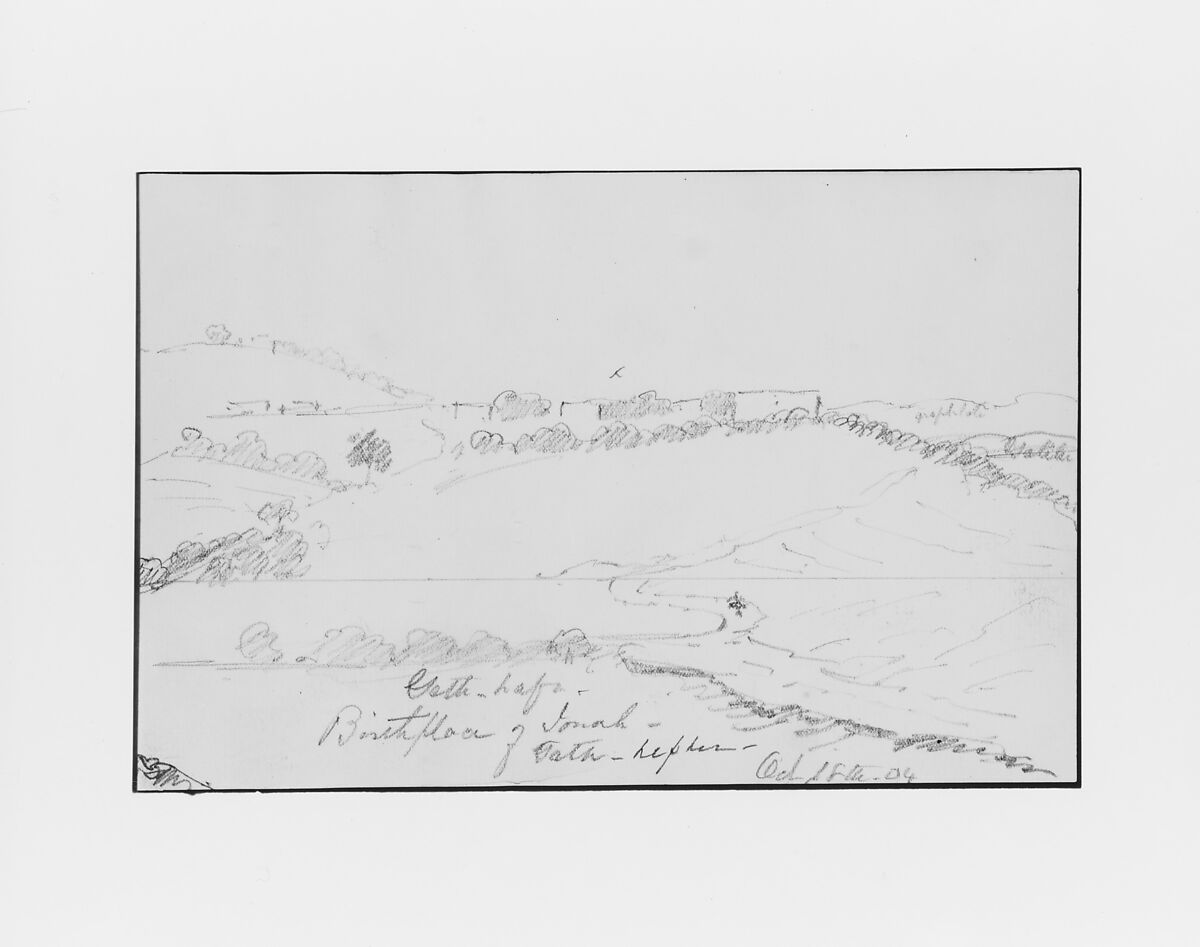 Geth-Lafa (from Sketchbook), Mary Newbold Sargent (1826–1906), Graphite on paper, American 