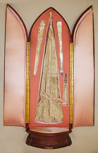 Accessory set, silk, linen, French