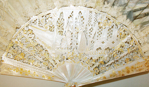 Accessory set, silk, linen, French