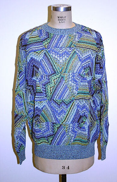 Sweater, Missoni (Italian, founded 1953), cotton/linen/synthetic blend, Italian 