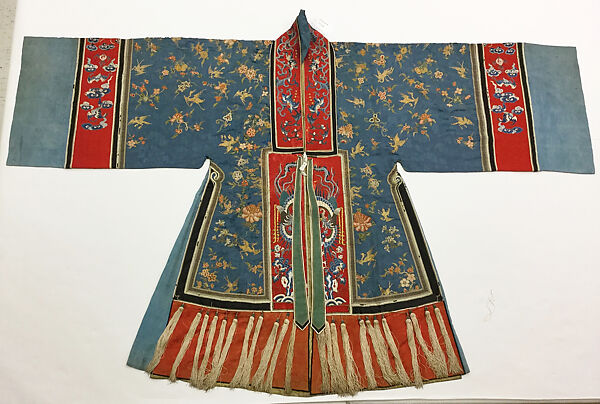 Robe, silk, metal, cotton, China
