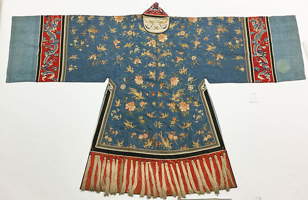 Robe, silk, metal, cotton, China