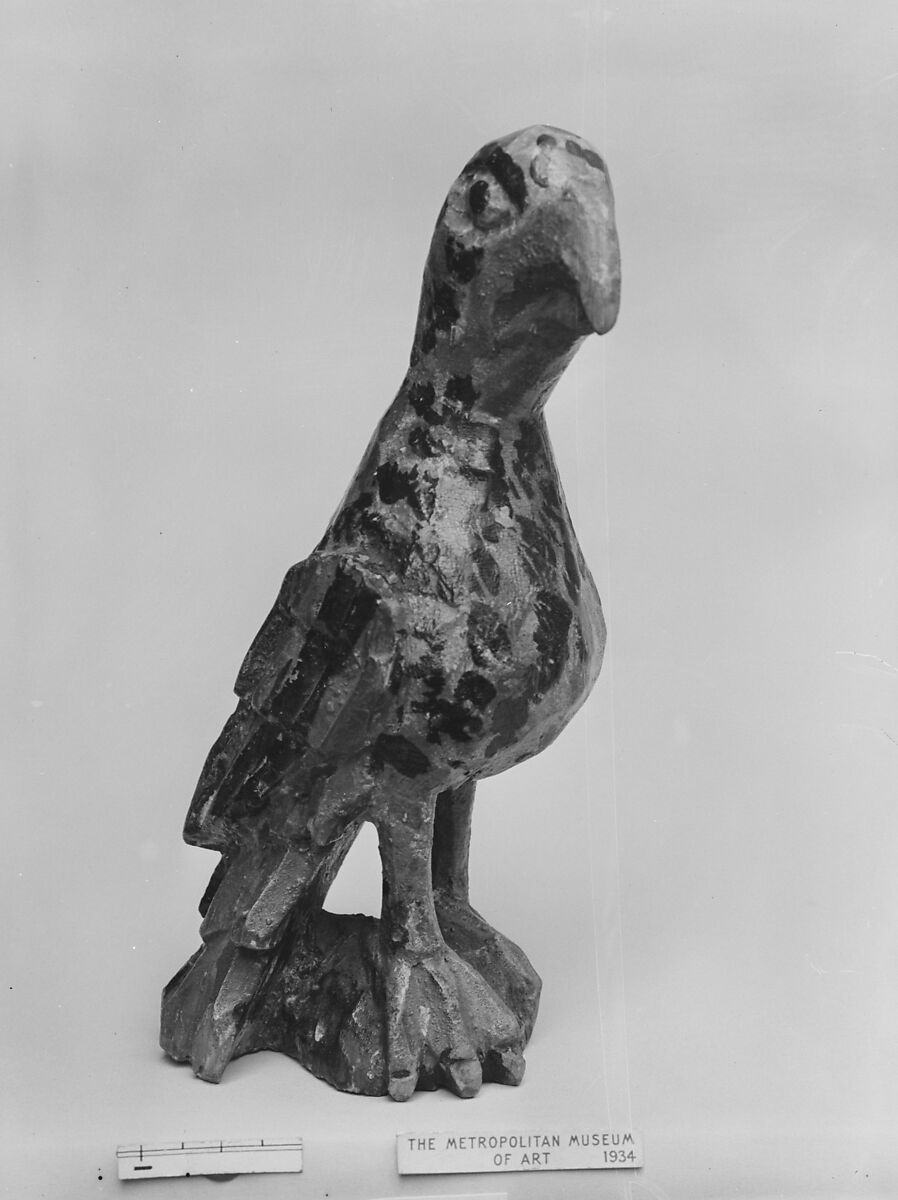 Parrot, Attributed to Wilhelm Schimmel (1817–1890), White pine, painted, American 