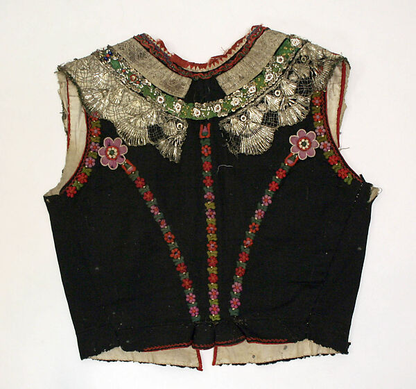 Ensemble, cotton, wool, metallic, Czech