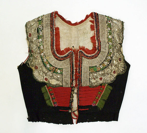 Ensemble, cotton, wool, metallic, Czech 