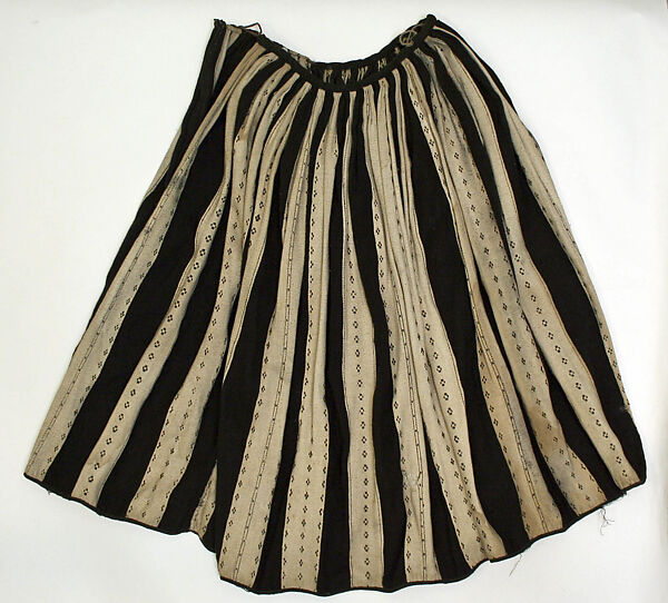 Ensemble, cotton, wool, metallic, Czech