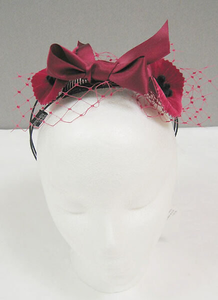 Hat, Stephen Jones (British, born 1957), silk, synthetic, cotton, plastic, British