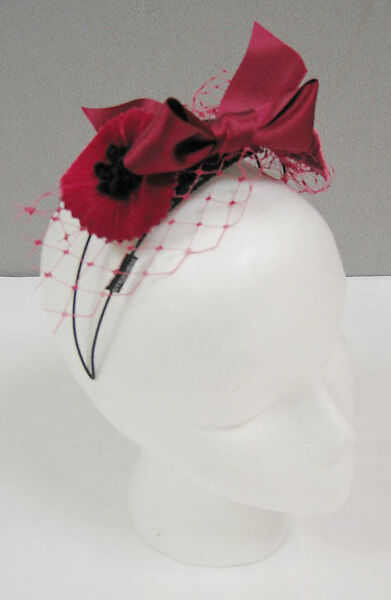 Hat, Stephen Jones (British, born 1957), silk, synthetic, cotton, plastic, British 