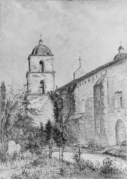 San Gabriel Bells, Frank Henry Shapleigh (born 1842), Watercolor with some white on paper, American 