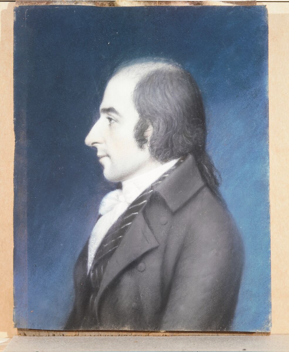 Albert Gallatin, James Sharples (ca. 1751–1811), Pastel on light gray wove paper, American