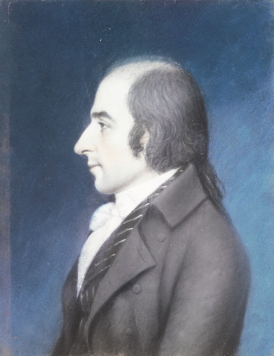 Albert Gallatin, James Sharples (ca. 1751–1811), Pastel on light gray wove paper, American