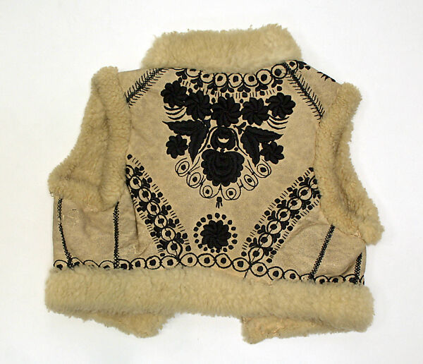Vest, sheepskin, European, Eastern