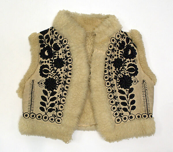 Vest, sheepskin, European, Eastern 