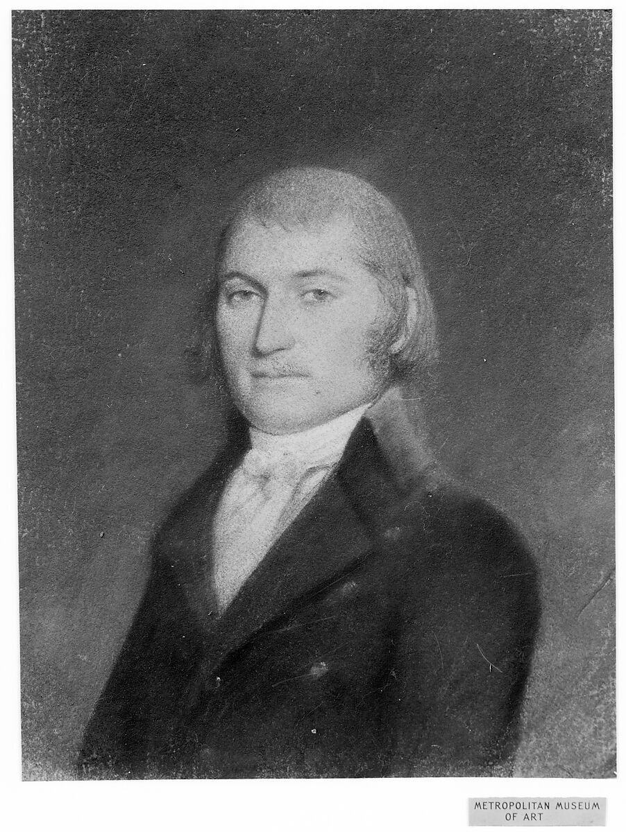Josiah Ingersoll, Master-Warden of the Port of New York, Attributed to James Sharples (ca. 1751–1811), Pastel on light gray wove paper, American