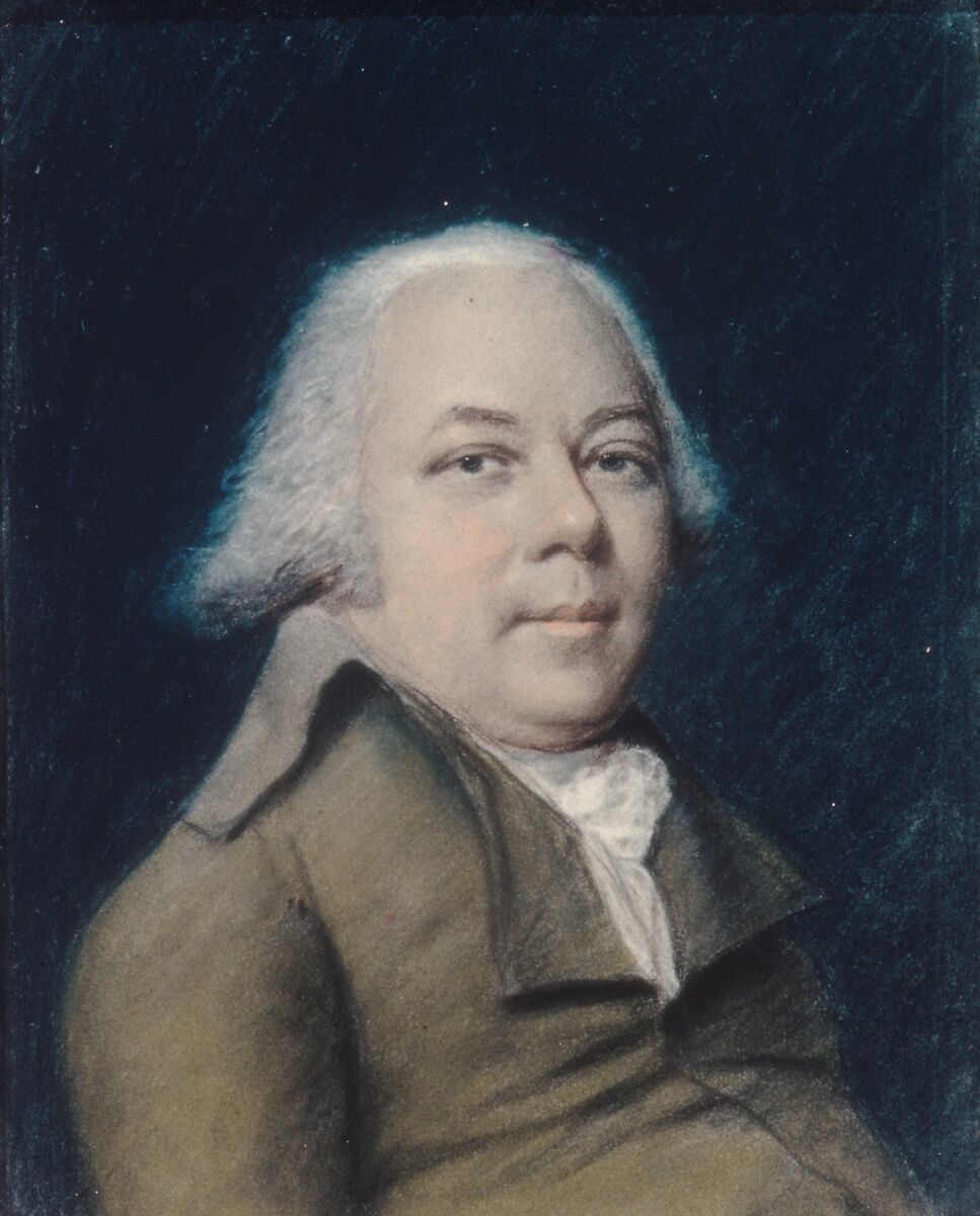 Mederic-Louis-Elie Moreau de Saint-Mery, James Sharples (ca. 1751–1811), Pastel and black chalk (or black pastel) on toned (now oxidized) wove paper, American
