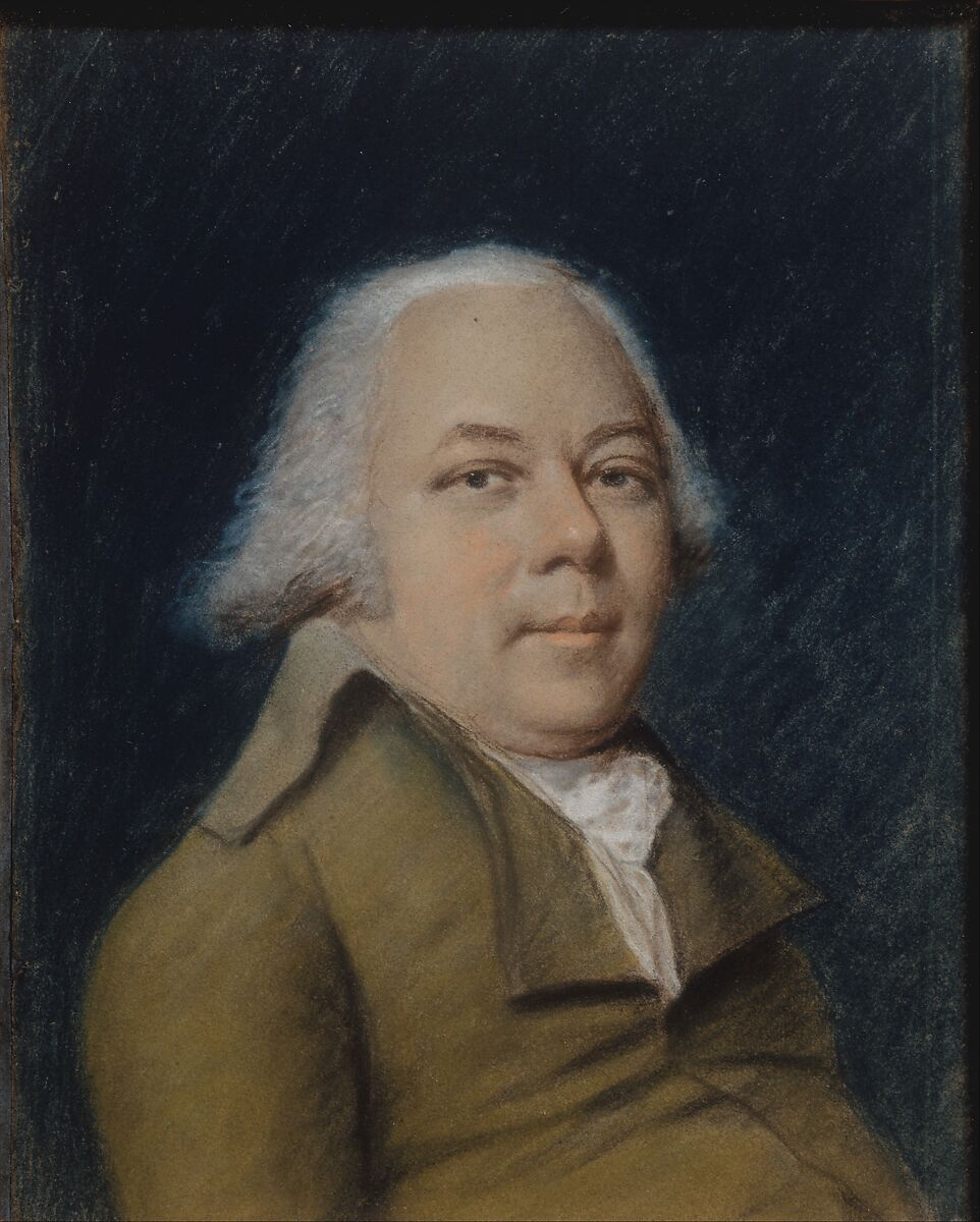 Mederic-Louis-Elie Moreau de Saint-Mery, James Sharples  British, Pastel and black chalk (or black pastel) on toned (now oxidized) wove paper, American