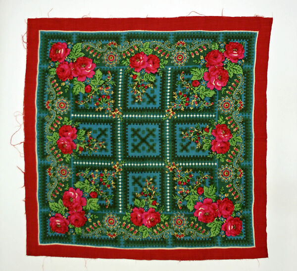 Kerchief, wool, European, Eastern. 