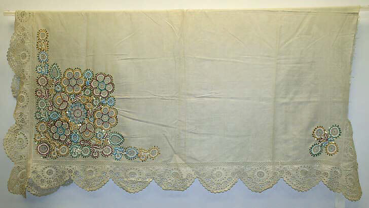 Shawl, cotton, European, Eastern 