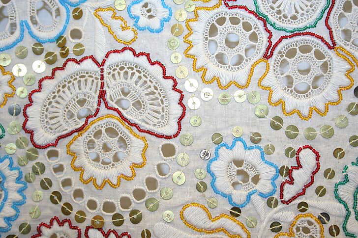 Shawl, cotton, European, Eastern